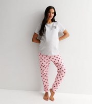 New Look Maternity Light Grey Trouser Pyjama Set with Koala Print